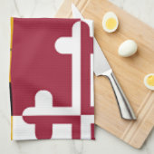 Maryland Flag Theedoek (Quarter Fold)