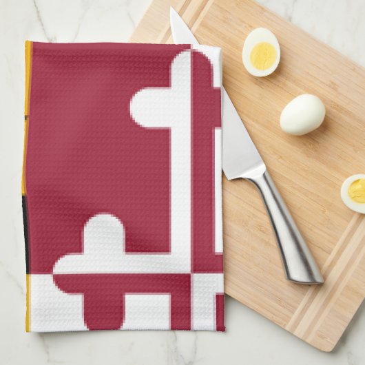 Maryland Flag Theedoek (Quarter Fold)