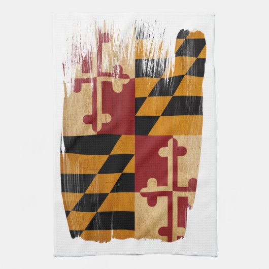 Maryland Flag Theedoek (Verticaal)