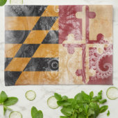 Maryland Flag Theedoek (Gevouwen)