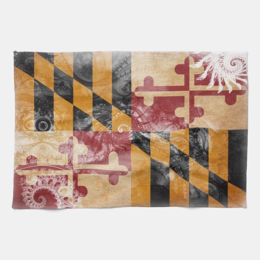 Maryland Flag Theedoek (Horizontaal)