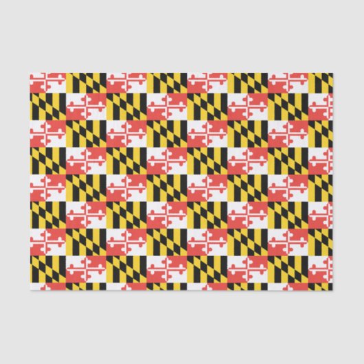 Maryland Flag Tissue Paper Tissuepapier (Voorkant)