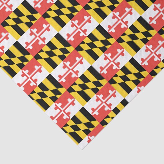 Maryland Flag Tissue Paper Tissuepapier (Detail)