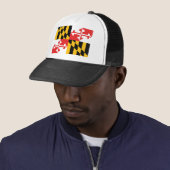 Maryland Flag Trucker Pet (In situ)