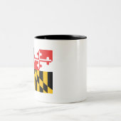 Maryland Flag Tweekleurige Koffiemok (Center)