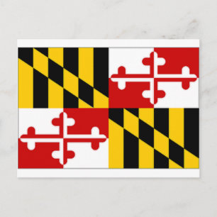 Maryland Flag Verenigde Staten Briefkaart