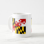 Maryland Flag Verenigde Staten Koffiemok (Voorkant links)