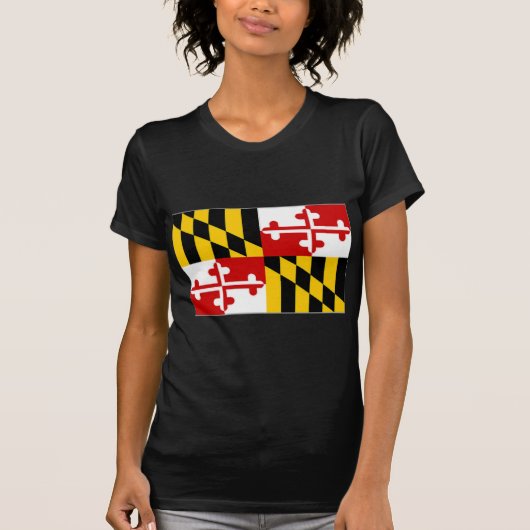 Maryland Flag Verenigde Staten T-shirt (Voorkant)