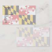 Maryland Flag Visitekaartje (Voorkant / Achterkant)