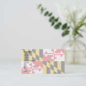 Maryland Flag Visitekaartje (Staand voorkant)