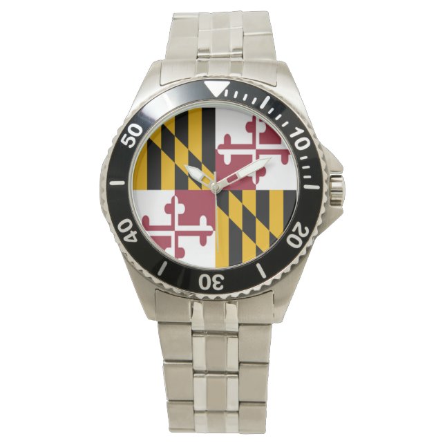 Maryland Flag Watch Horloge (Voorkant)