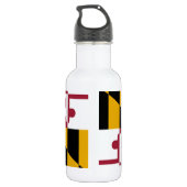 Maryland Flag Waterfles (Achterkant)