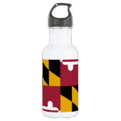 Maryland Flag Waterfles (Voorkant)