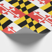 Maryland Flag Wrapping Paper, 30 x 6' Cadeaupapier (Hoek)