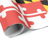 Maryland Flag Wrapping Paper, 30 x 6' Cadeaupapier (Rol Hoek)