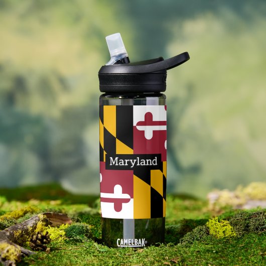 Maryland flesje patriottische Maryland vlag Waterfles (Buiten)