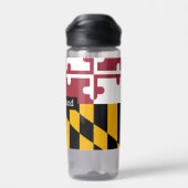 Maryland flesje patriottische Maryland vlag Waterfles (Achterkant)
