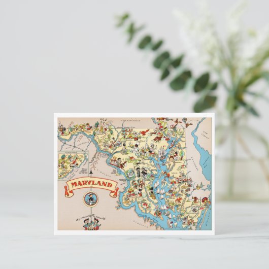 Maryland Funny  kaart (Staand voorkant)