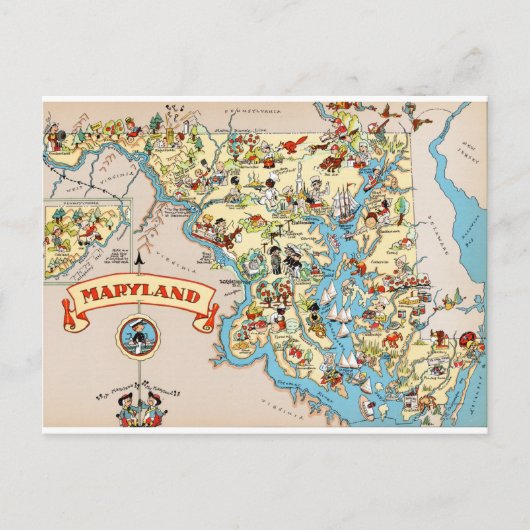 Maryland Funny kaart (Voorkant)