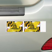 Maryland Gadsden Flag Bumpersticker (Op auto)