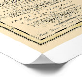 Maryland - Gedetailleerde kaart 1795 Poster (Hoek)