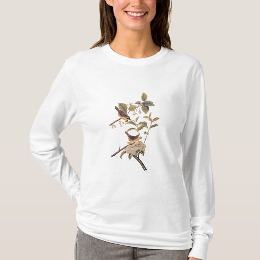 Maryland geelkeel audubon vogels in olijventeelt t-shirt (Voorkant)