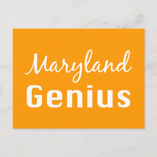 Maryland Genius Gifts Briefkaart (Voorkant)