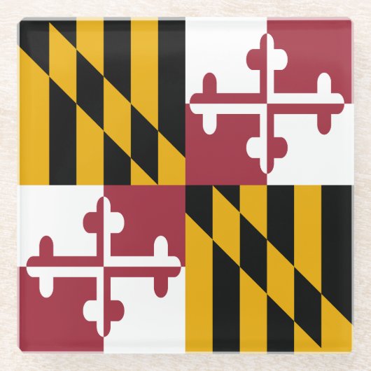 Maryland Glazen Onderzetter (Voorkant)