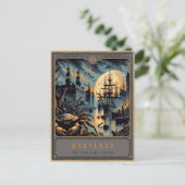 Maryland | Gotische kunst Briefkaart (Staand voorkant)