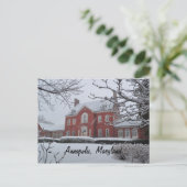 Maryland Governors Mansion Briefkaart (Staand voorkant)