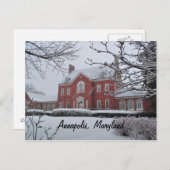 Maryland Governors Mansion Briefkaart (Voorkant / Achterkant)