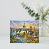 Maryland Groeten Ansichtkaart Briefkaart (Staand voorkant)