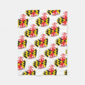 Maryland Heart Fleece Deken (Voorkant)