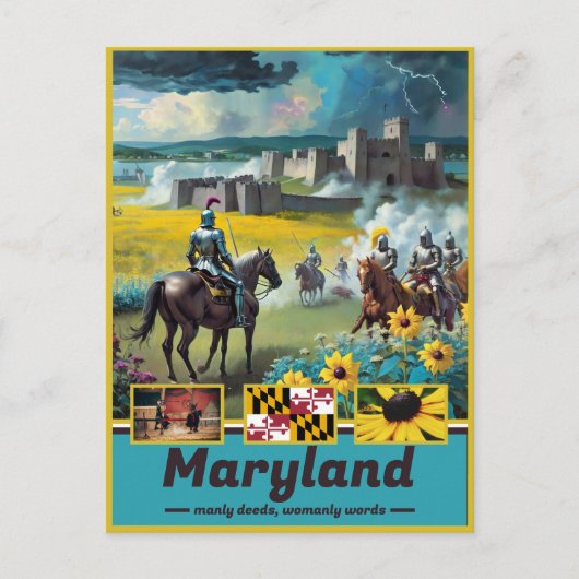 Maryland Historisch Surrealisme Briefkaart (Voorkant)