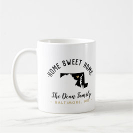 Maryland Home Sweet Home Familie Monogram Mok