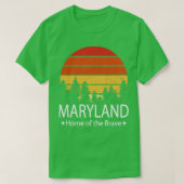 Maryland Home van de dappere deelstaat Maryland T-shirt (Design voorkant)