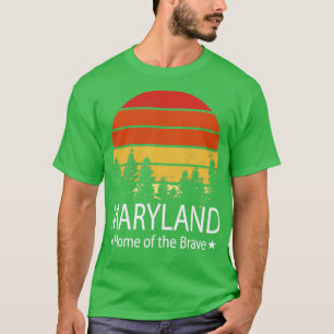 Maryland Home van de dappere deelstaat Maryland T-shirt
