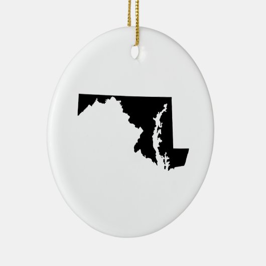 Maryland in zwart-wit keramisch ornament (Rechts)