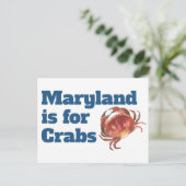 Maryland is voor Crabs Briefkaarten (Staand voorkant)