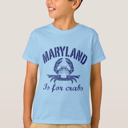 Maryland is voor krabben t-shirt (Voorkant)