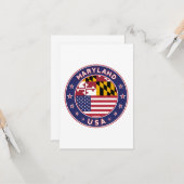 Maryland Kaart (Voorkant / Achterkant in situ)