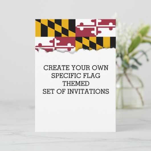 Maryland Kaart (Staand voorkant)