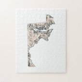Maryland  kaart Afbeelding Legpuzzel (Verticaal)