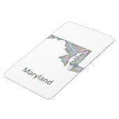 Maryland kaart magneet (Linkerzijde)