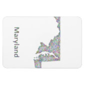 Maryland kaart magneet (Horizontaal)