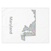 Maryland-kaart Tafelkleed (Voorkant (Horizontaal))