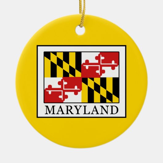 Maryland Keramisch Ornament (Voorkant)