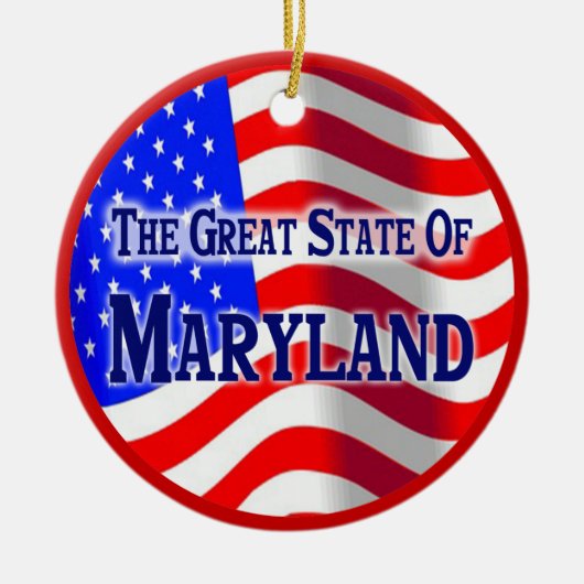 Maryland Keramisch Ornament (Voorkant)