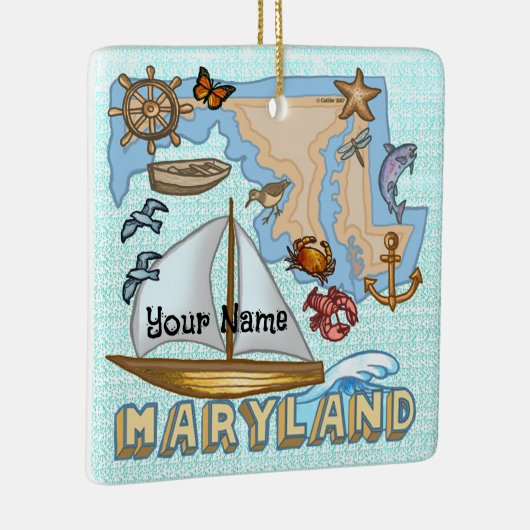 Maryland Keramisch Ornament (Rechts)