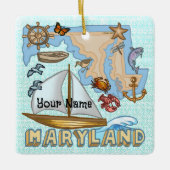 Maryland Keramisch Ornament (Voorkant)